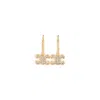 Celine Rhinestone Earrings Women In Gold