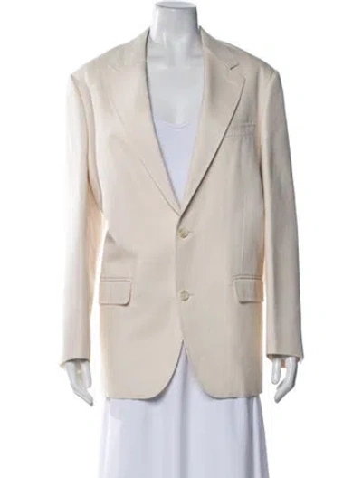 Pre-owned Celine Gordon Silk Blazer In Neutrals