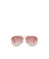 Celine Gradient Aviator Sunglasses In Pink