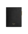 Celine Grain Trimphe Wallet In Black