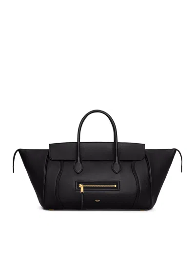 Celine Granate Calfskin Luggage In Black