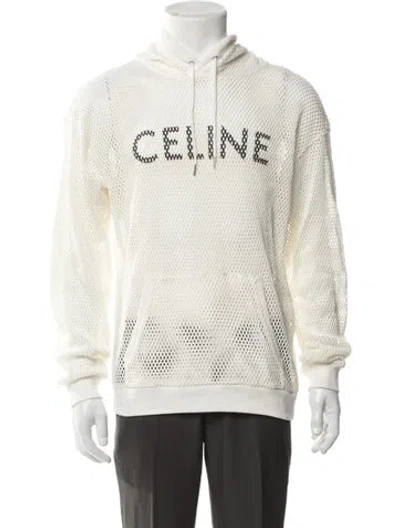 Pre-owned Celine Graphic Print Crew Neck In Neutral