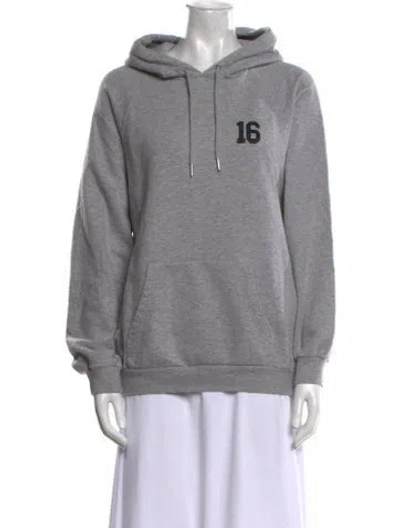 Pre-owned Celine Graphic Print Crew Neck Sweatshirt In Gray