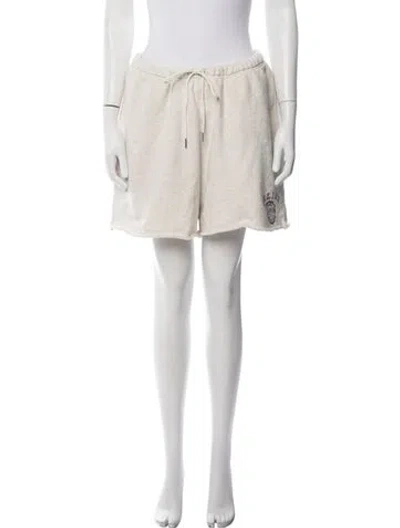 Pre-owned Celine Graphic Print Mini Shorts In Neutrals