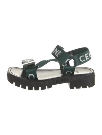 Pre-owned Celine Graphic Print Sandals In Multi