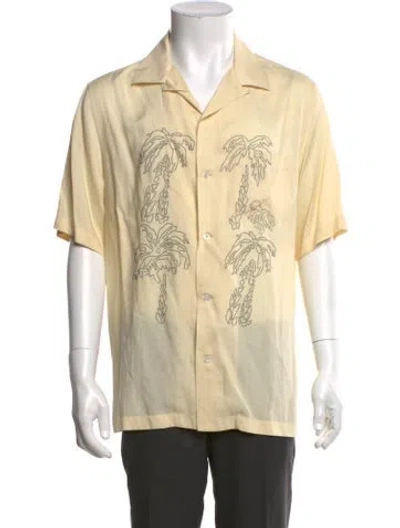Pre-owned Celine Graphic Print Short Sleeve Shirt In Neutral
