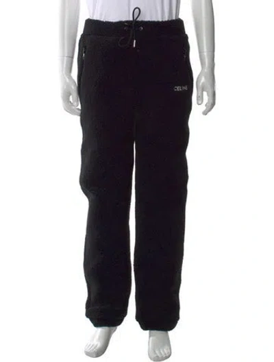 Pre-owned Celine Graphic Print Sweatpants W/ Tags In Black