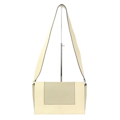 Pre-owned Celine Gray Ivory Leather Shoulder Bag ()