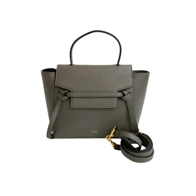 Pre-owned Celine Gray Leather Handbag Shoulder Bag Tote Bag ()