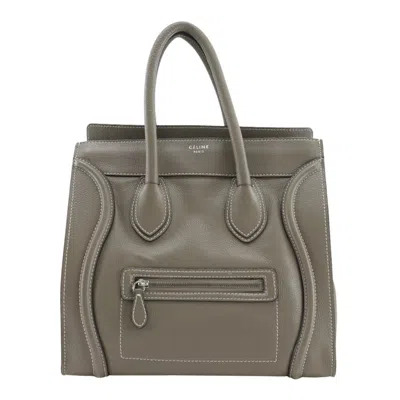 Pre-owned Celine Gray Leather Handbag Tote Bag ()