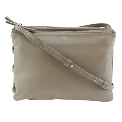 Pre-owned Celine Gray Leather Shoulder Bag ()
