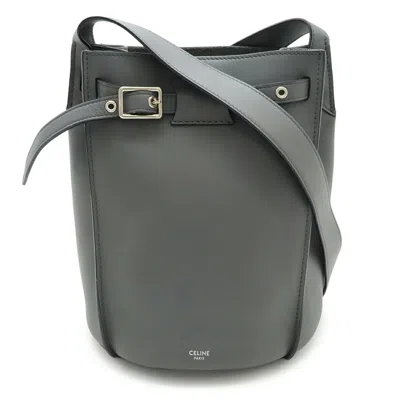 Pre-owned Celine Gray Leather Shoulder Bag ()