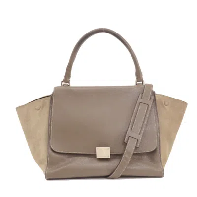 Pre-owned Celine Gray Leather Tote Bag ()