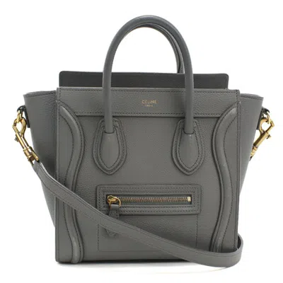 Pre-owned Celine Gray Leather Tote Bag ()