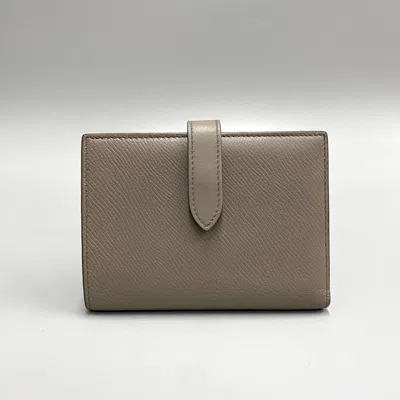 Pre-owned Celine Gray Leather Wallet (bi-fold) ()
