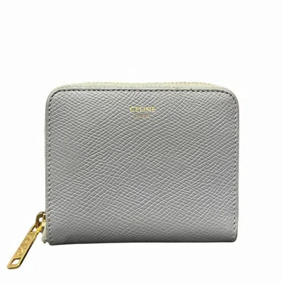 Pre-owned Celine Gray Leather Wallet (bi-fold) ()