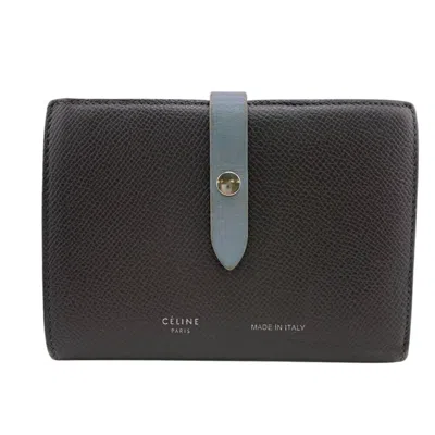 Pre-owned Celine Gray Leather Wallet (bi-fold) ()