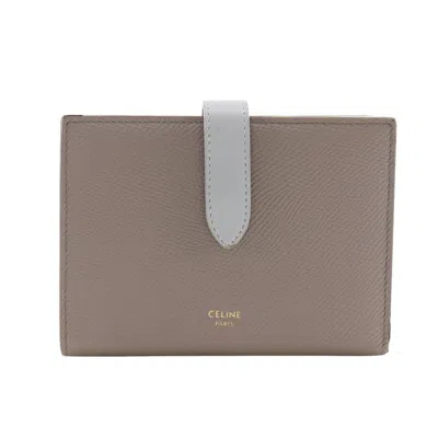 Pre-owned Celine Gray Leather Wallet (bi-fold) ()