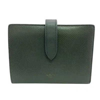 Pre-owned Celine Gray Leather Wallet (bi-fold) ()