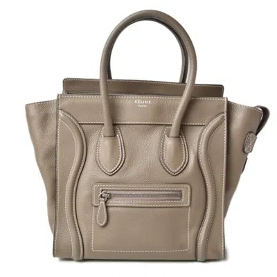 Pre-owned Celine Grayish Leather Handbag Tote Bag ()