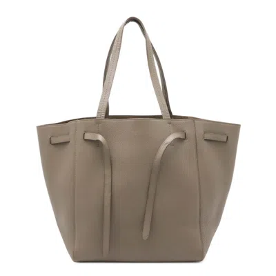 Pre-owned Celine Grayish Leather Shoulder Bag Tote Bag ()