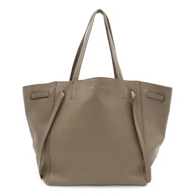 Pre-owned Celine Grayish Leather Shoulder Bag Tote Bag ()
