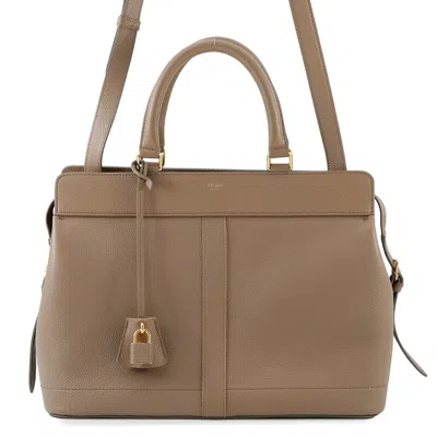 Pre-owned Celine Grayish Leather Tote Bag ()