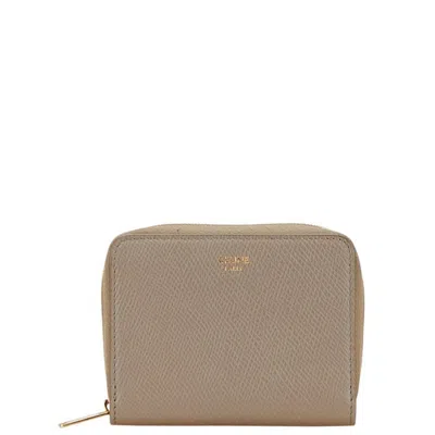 Pre-owned Celine Grayish Leather Wallet (bi-fold) ()
