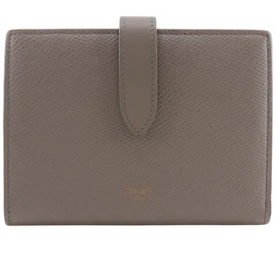 Pre-owned Celine Grayish Leather Wallet (bi-fold) ()