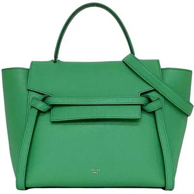 Pre-owned Celine Green Leather Handbag Shoulder Bag ()