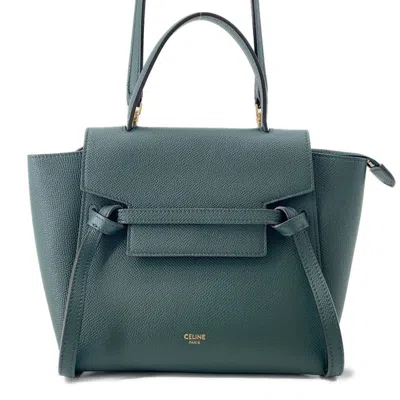 Pre-owned Celine Green Leather Handbag Shoulder Bag ()
