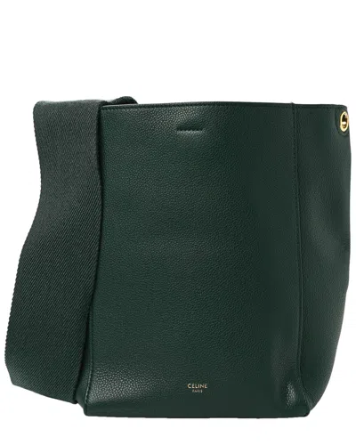 Celine Green Leather Sangle Bucket Bag (authentic Pre-loved)