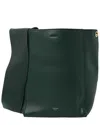 Celine Green Leather Sangle Bucket Bag (authentic Pre-loved) In Green