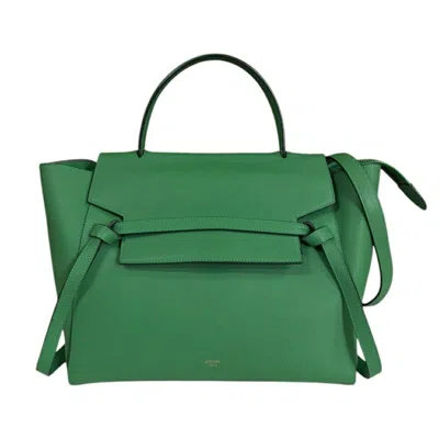 Pre-owned Celine Green Leather Shoulder Bag ()