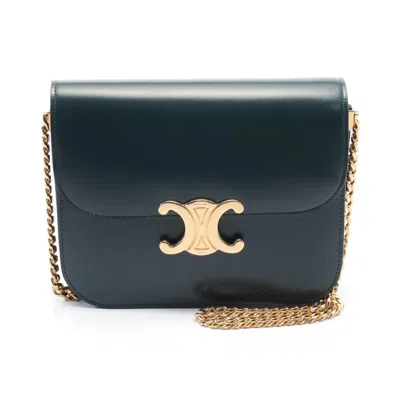 Pre-owned Celine Green Leather Shoulder Bag ()
