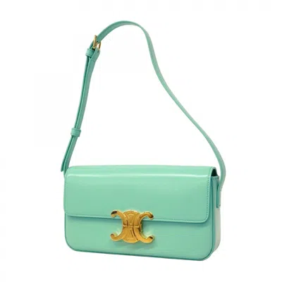 Pre-owned Celine Green Leather Shoulder Bag ()