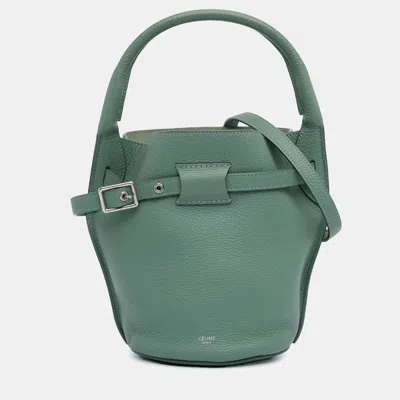 Pre-owned Celine Green Nano Big Bucket Bag