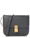 Celine Grey Calfskin Leather Liege Medium Classic Box Flap Bag (authentic Pre-  Loved)