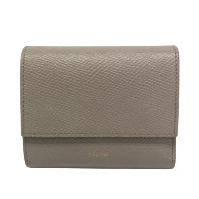 Pre-owned Celine Céline Grey Exotic Leathers Wallet  ()