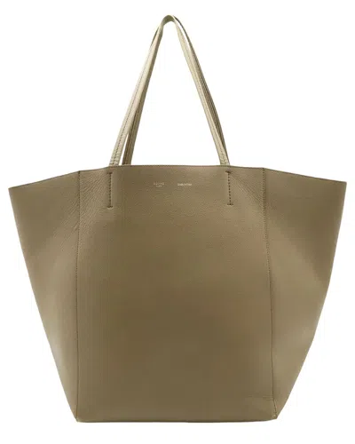 Pre-owned Celine Grey Leather Phantom Medium Tote (authentic Pre-loved)