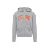 Celine Grey Logo Solid Pattern Sweatshirt In Multi