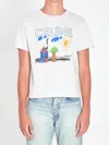 Celine Grey Regular Cotton T-shirt In White