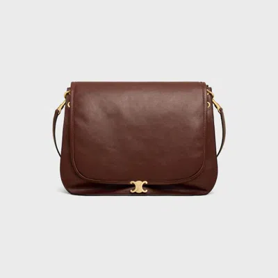 Celine H26 Shoulder Bag In Burgundy