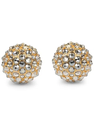 Celine Hairloom Dome Earrings In Gold