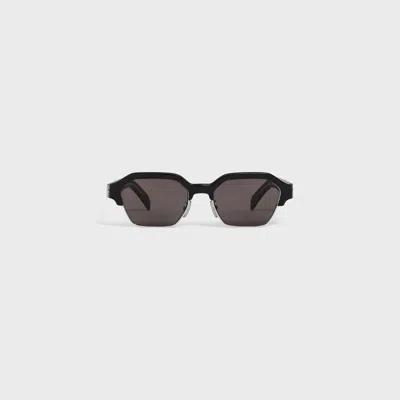 Celine Haka Geometric-frame Sunglasses In Black