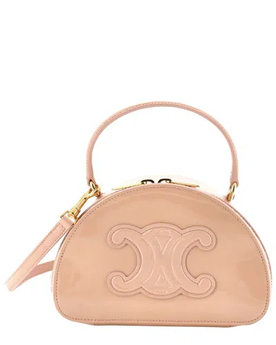 Pre-owned Celine Half Moon Case Patent Small (authentic Pre-loved)