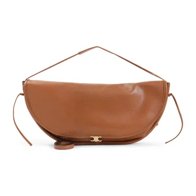 Celine Halfmoon Soft Handbag Women In Brown