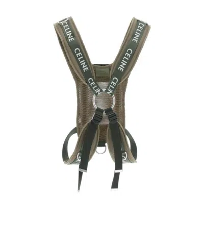 Celine Harness Trekking In Cotton Gabardine With  Print