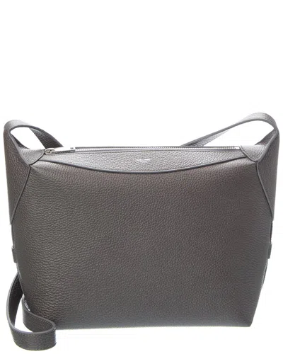 Celine Harry Leather Shoulder Bag In Gray