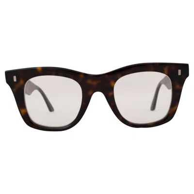 Pre-owned Celine Havana Brown Clear Or Green Square Sunglasses Cl40057i